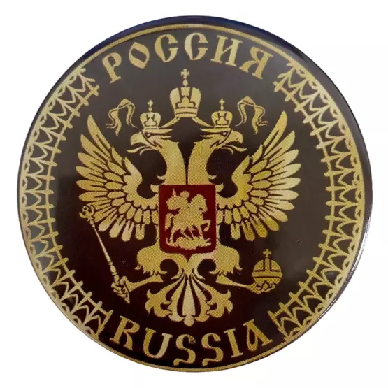 Магнит Россия (герб кор.) металл