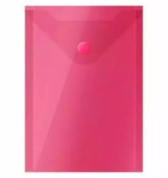 Конверт на кнопке А6 красный (10шт)