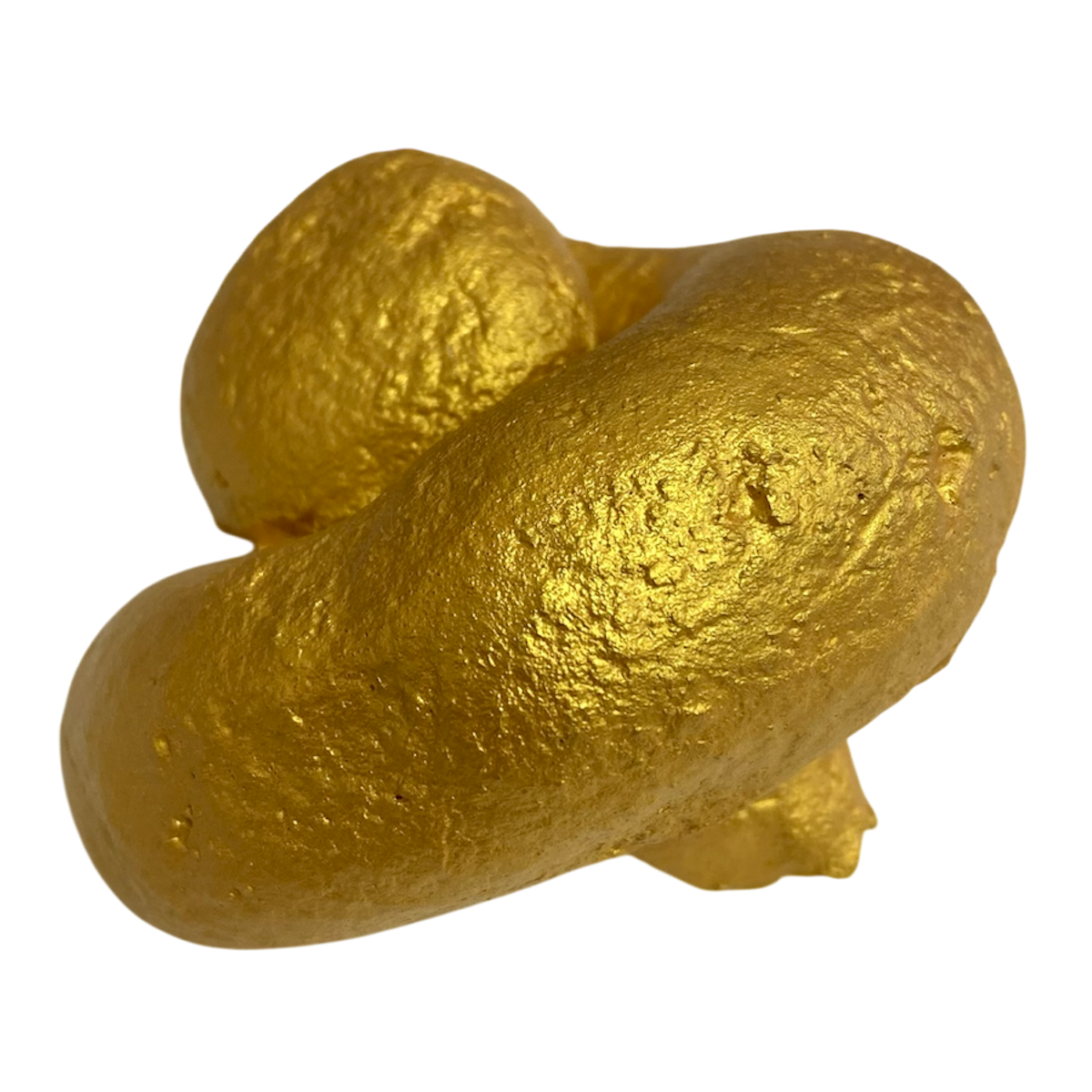 Прикольная какашка золотая боьшой завиток, фото 2