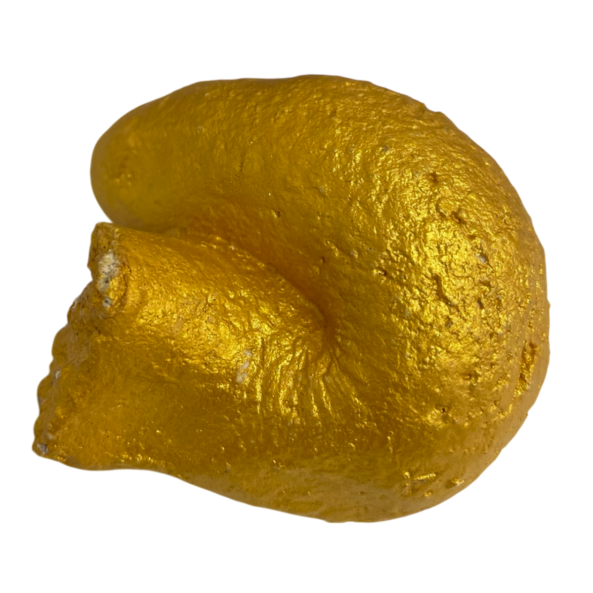 Прикольная какашка золотая маленький завиток, фото 2