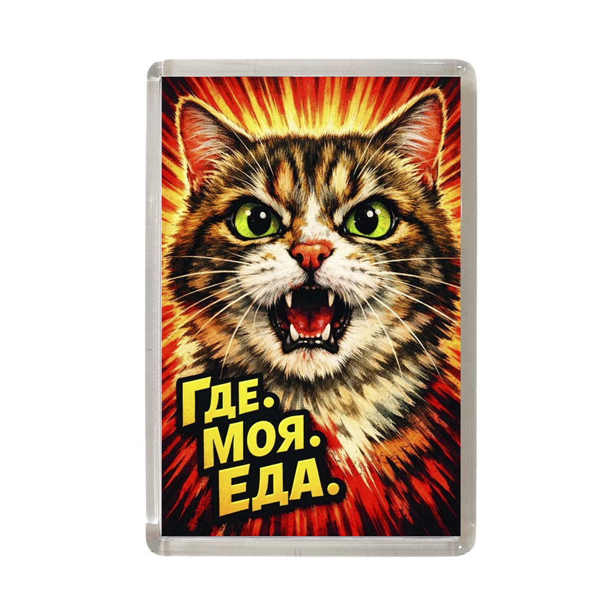 Магнит коты "Где. Моя. Еда."