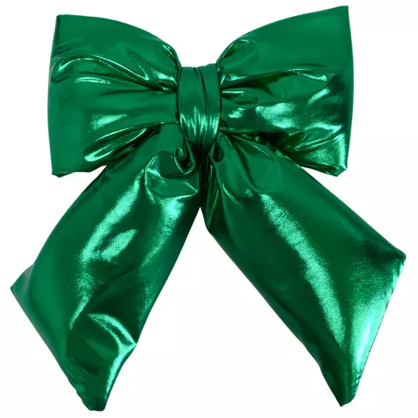 Бант новогодний зеленый