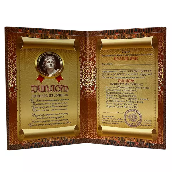 Диплом Лучшего из лучших + Медаль Лучший, фото 3