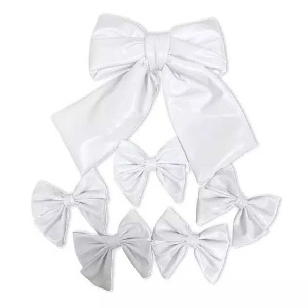 Набор бант белый  большой 1 шт. + белый маленький 5 шт.