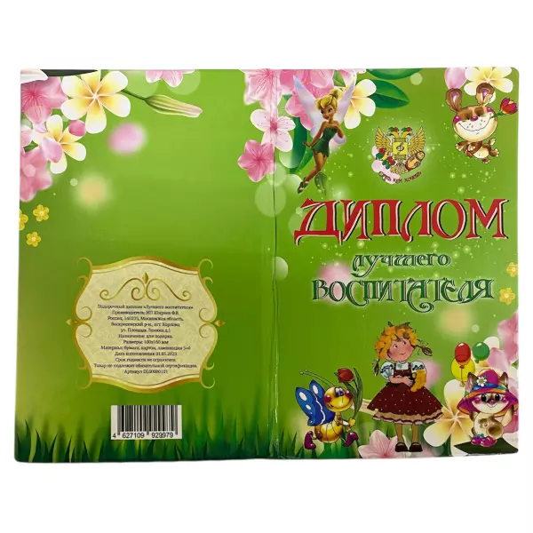 Диплом Лучшего Воспитателя + Медаль Достойнейшей, фото 4