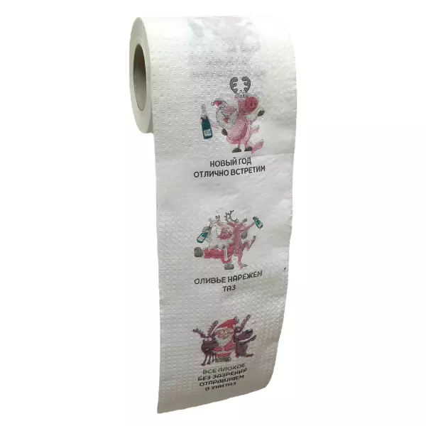 Туалетная бумага "Санта клаус"