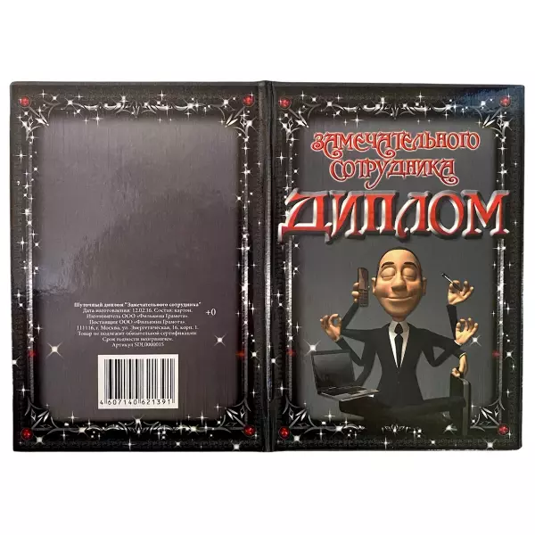 Диплом Замечательного сотрудника + Медаль Замечательный Сотрудник, фото 4