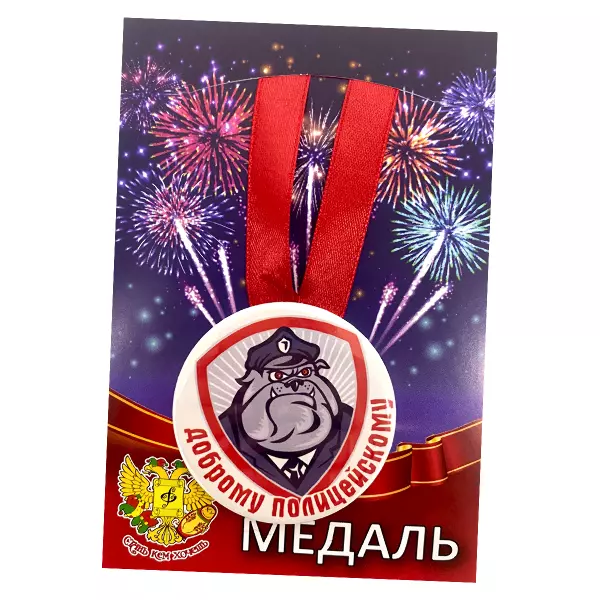 Диплом Доброго полицейского + Медаль Доброму полицейскому, фото 6