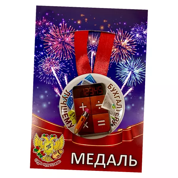 Диплом Гениальный бухгалтер + Медаль Лучшему бухгалтеру, фото 6