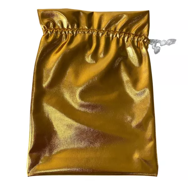 Мешок подарочный (деньги 15 пачек) золотой, фото 4