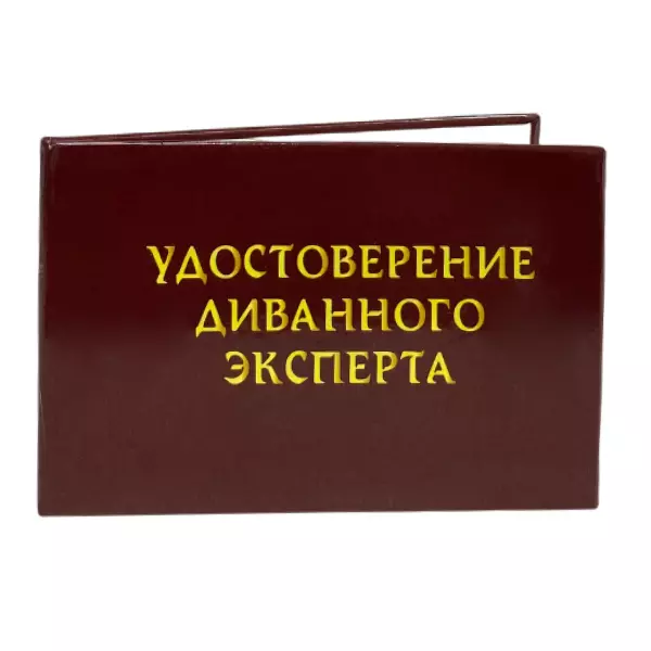 Шуточное удостоверение Диванного эксперта, фото 3