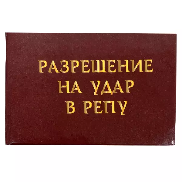 Удостоверение На удар в репу + Медаль Великий  и ужасный, фото 2