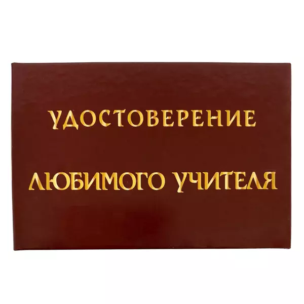 Удостоверение  Любимого учителя + Медаль Лучший Учитель, фото 2