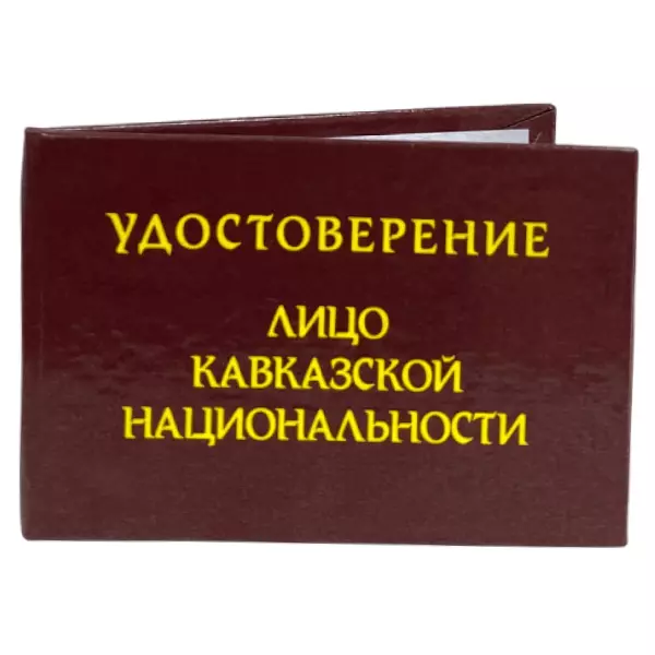 Удостоверение  Лицо кавказской национальности + Медаль Главный мафиози, фото 4