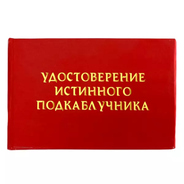 Удостоверение Истинного подкаблучника+ Медаль За верность жене, фото 2