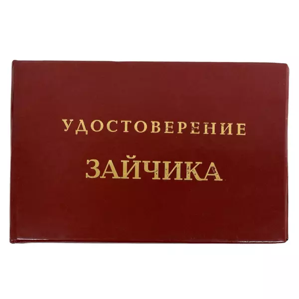 Удостоверение Зайчика + Медаль Хороший человек, фото 2