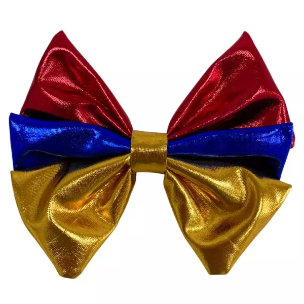 Большой бант, с цветами Армянского флага, для волос на резинке 13 см.
