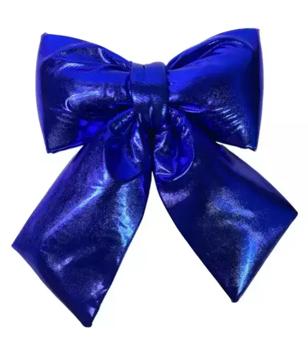 Новогодний бант синий