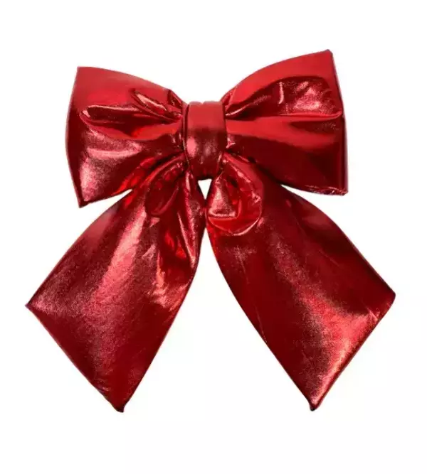 Новогодний бант красный