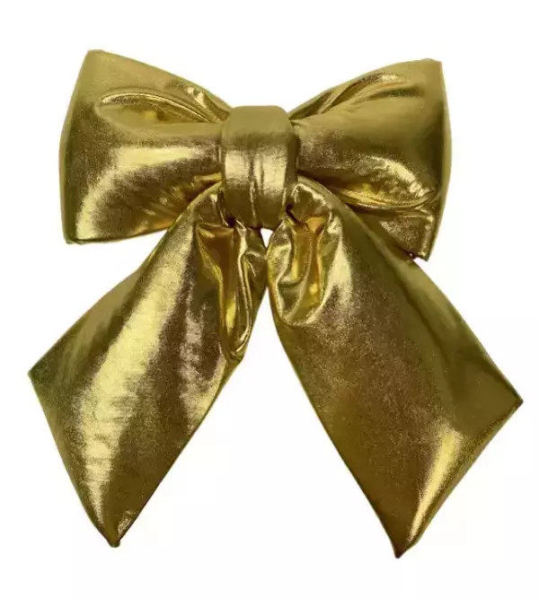 Новогодний бант золотой