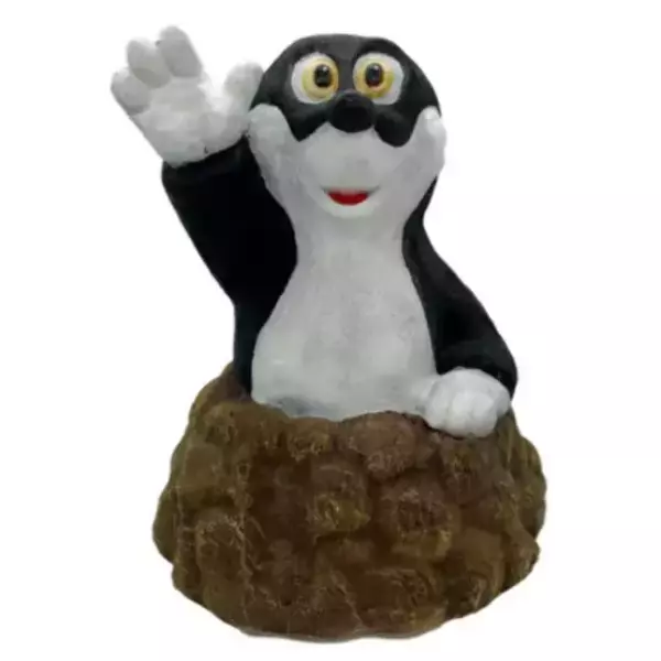 Садовая фигура "Крот в норке"