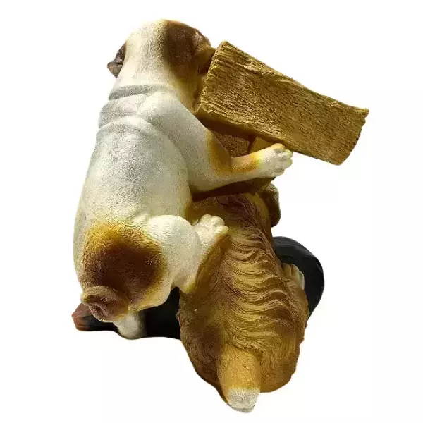 Садовая фигура "Щенки с табличкой WELCOME", фото 3