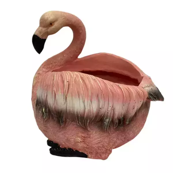 Садовая фигура "Кашпо Фламинго большой", фото 2