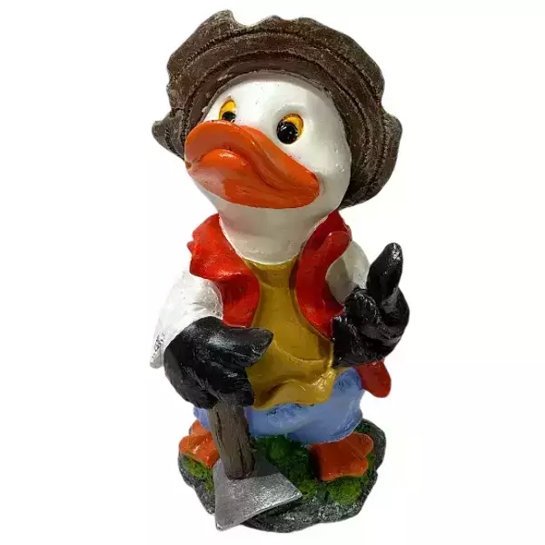Садовая фигура "Утенок с мотыгой внизу"