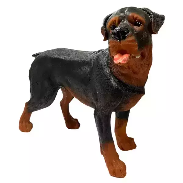 Садовая фигура "Собака Ротвейлер большой стоит", фото 2