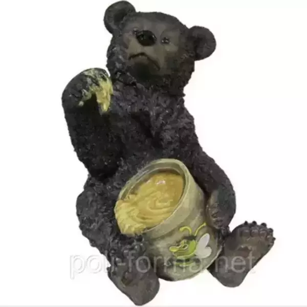 Садовая фигура "Кашпо Медведь у пня", фото 2