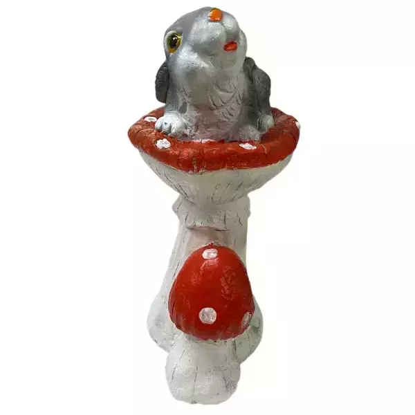 Садовая фигура "Зайка на мухоморе", фото 2