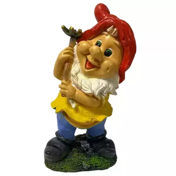 Садовая фигура "Гном с тяпкой"