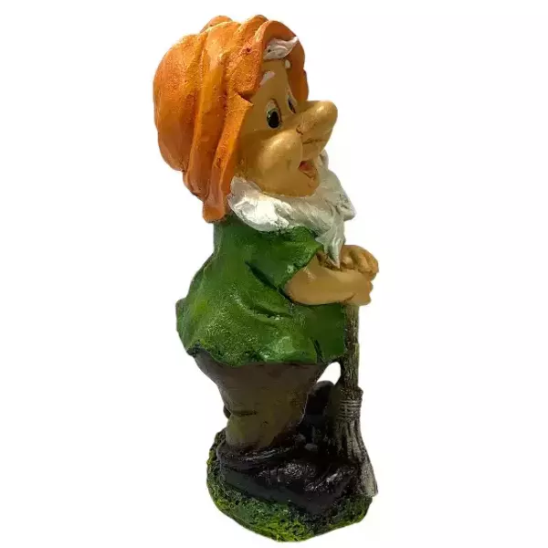 Садовая фигура "Гном с метлой", фото 2