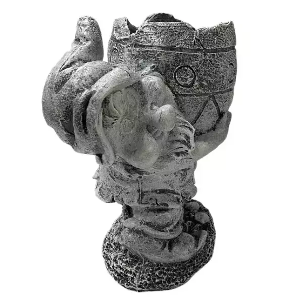 Садовая фигура "Фигура Гном с кашпо камень ", фото 2