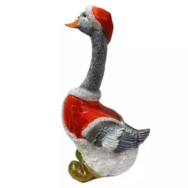 Садовая фигура "Гусь в шапке красной ", фото 2
