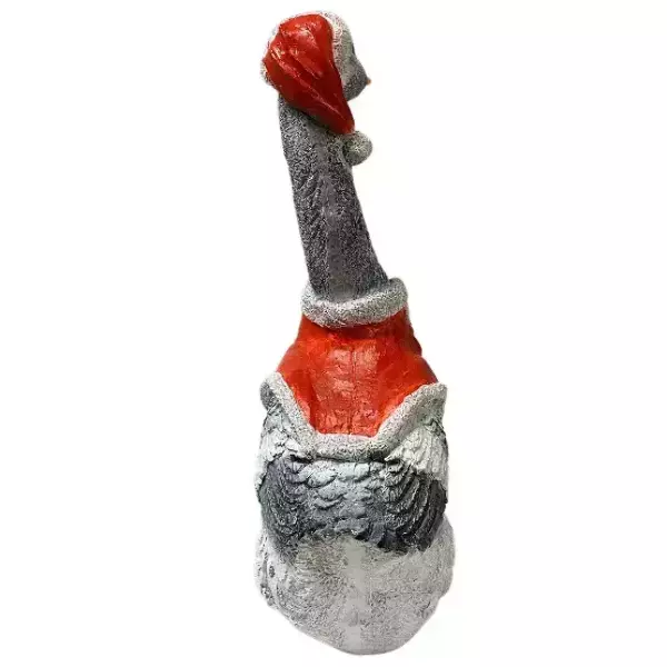 Садовая фигура "Гусь в шапке красной ", фото 3