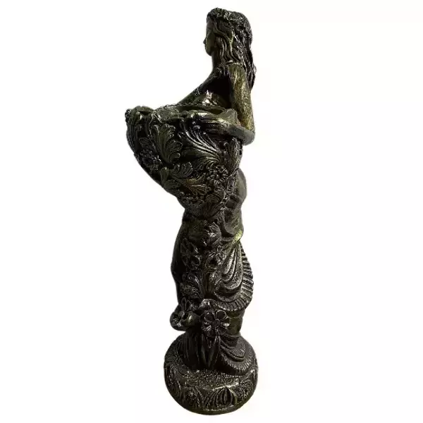 Садовая фигура "Девушка с корзиной" бронза, фото 2