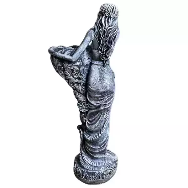 Садовая фигура "Девушка с корзиной" камень, фото 2