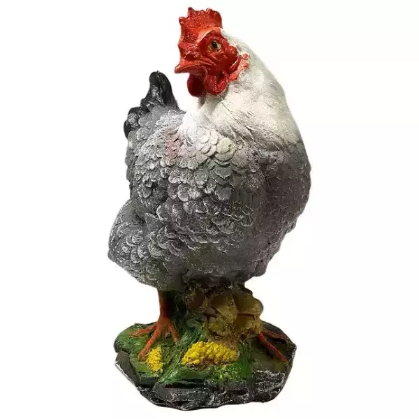 Садовая фигура "Курица кубанская " серая