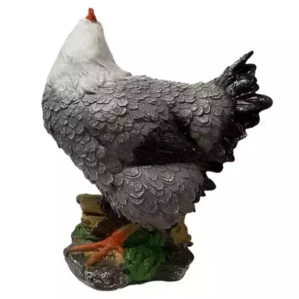 Садовая фигура "Курица кубанская " серая, фото 2