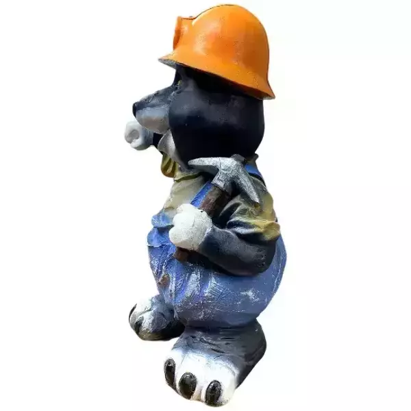 Садовая фигура "Крот с молотком в каске", фото 3