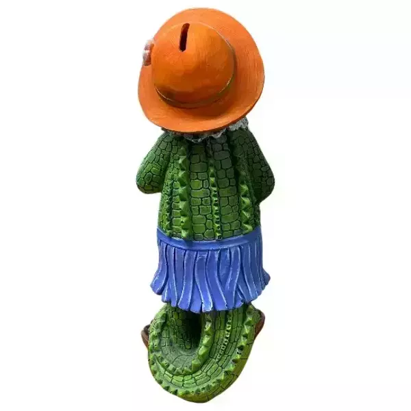 Садовая фигура "Крокодилица в шляпе", фото 3