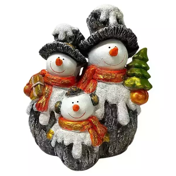 Садовая фигура "Снеговики тройка "