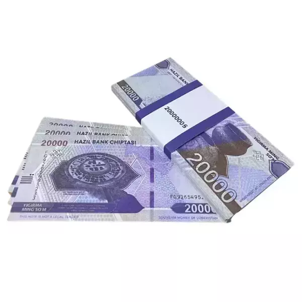 Сувенирные деньги 20 000 сум – 80 банкнот