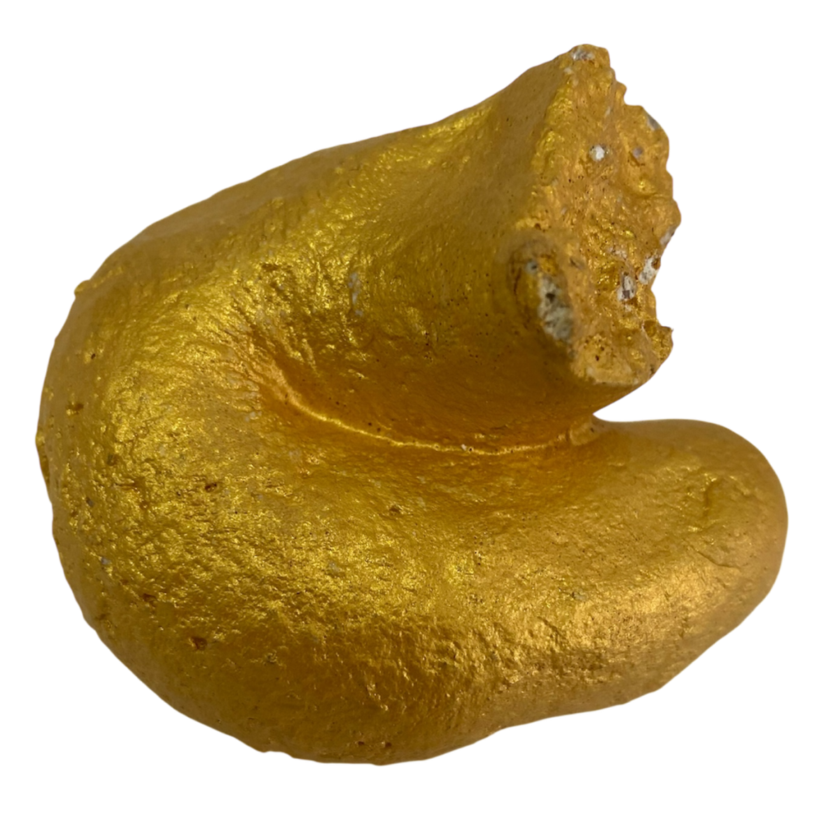 Прикольная какашка золотая маленький завиток