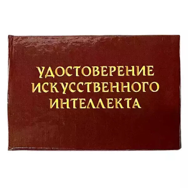 Шуточное удостоверение Искусственного интеллекта