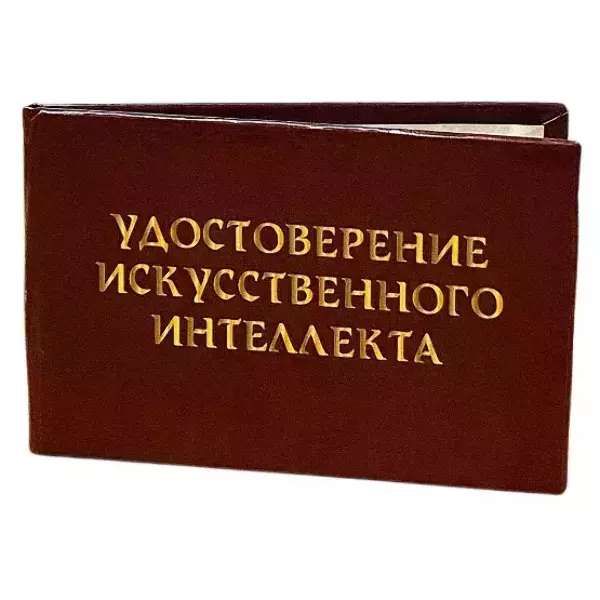 Шуточное удостоверение Искусственного интеллекта, фото 3