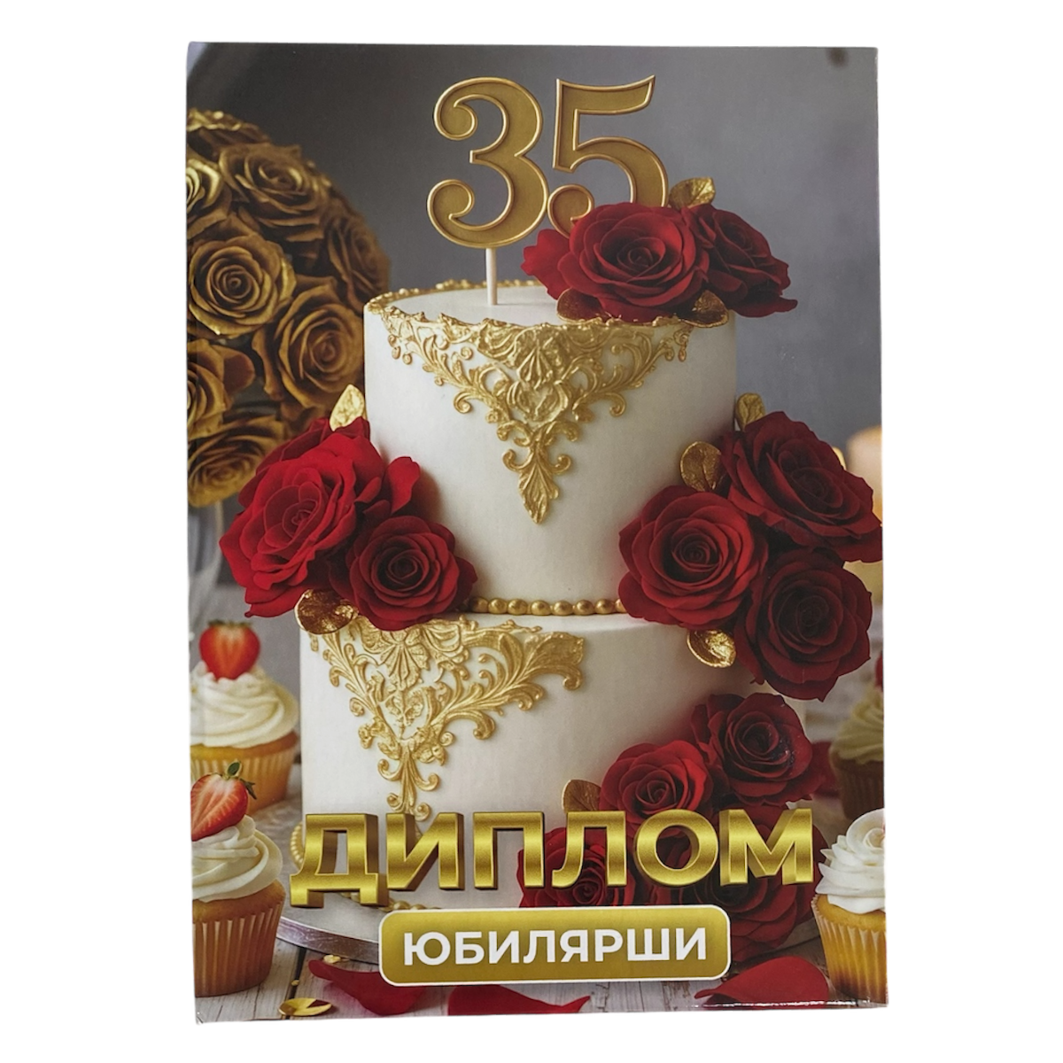 Диплом Юбилярши 35 лет  (папка адресная 21 × 15 × 0,4 см)