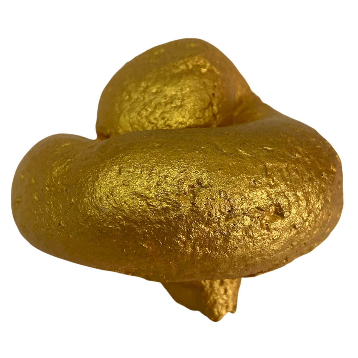 Прикольная какашка золотая боьшой завиток, фото 3