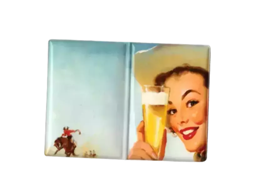 Обложка для паспорта “Девушка с бокалом”